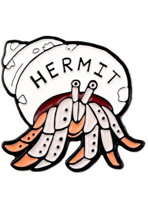 Hermit Enamel Pin